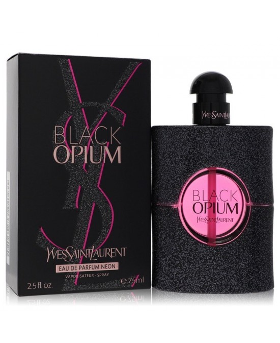 Black Opium by Yves Saint Laurent Eau De Parfum Neon Spray 2.5 oz (Women)