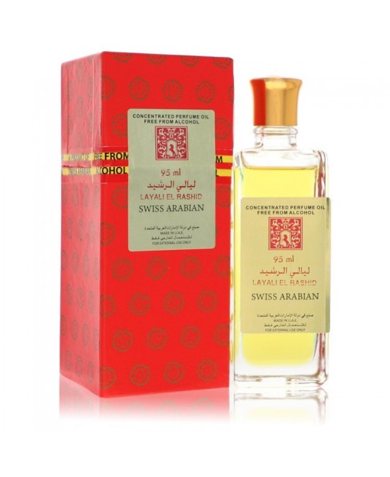 Layali El Rashid by Swiss Arabian Concentrated Perfume Oil Free From Alcohol (Unisex) 3.2 oz (Women)