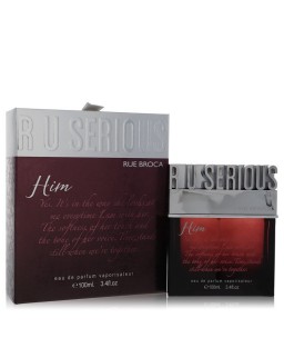 R U Serious Him by Rue Broca Eau De Parfum Spray 3.4 oz (Men)