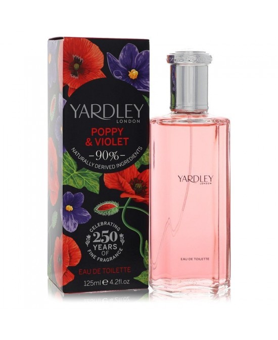 Yardley Poppy & Violet by Yardley London Eau De Toilette Spray 4.2 oz (Women)