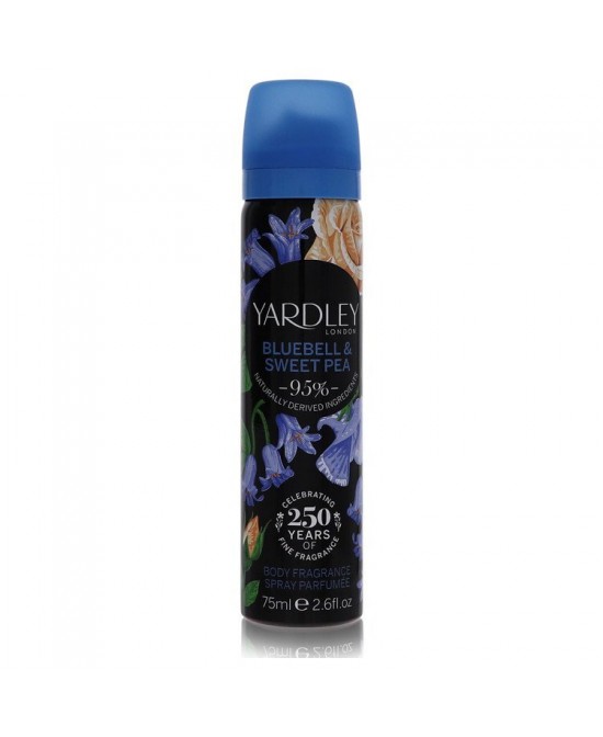 Yardley Bluebell & Sweet Pea by Yardley London Body Fragrance Spray 2.6 oz (Women)