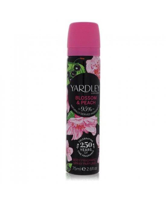 Yardley Blossom & Peach by Yardley London Body Fragrance Spray 2.6 oz (Women)