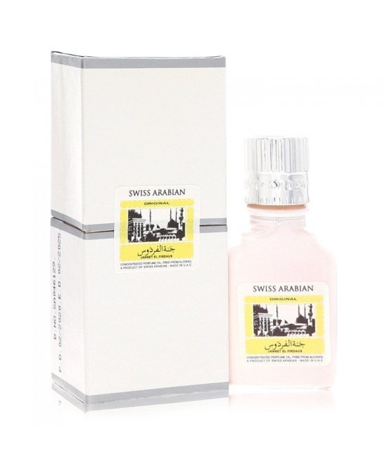 Jannet El Firdaus by Swiss Arabian Concentrated Perfume Oil Free From Alcohol (Unisex White Attar) .30 oz (Men)