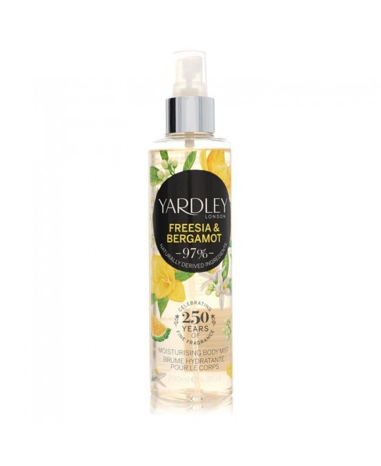 Yardley Freesia & Bergamot by Yardley London Body Mist 6.8 oz (Women)