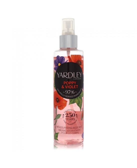 Yardley Poppy & Violet by Yardley London Body Mist 6.8 oz (Women)