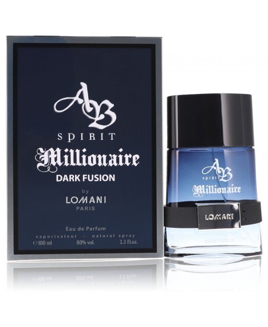 Spirit Millionaire Dark Fusion by Lomani Eau De Parfum Spray 3.3 oz (Men)