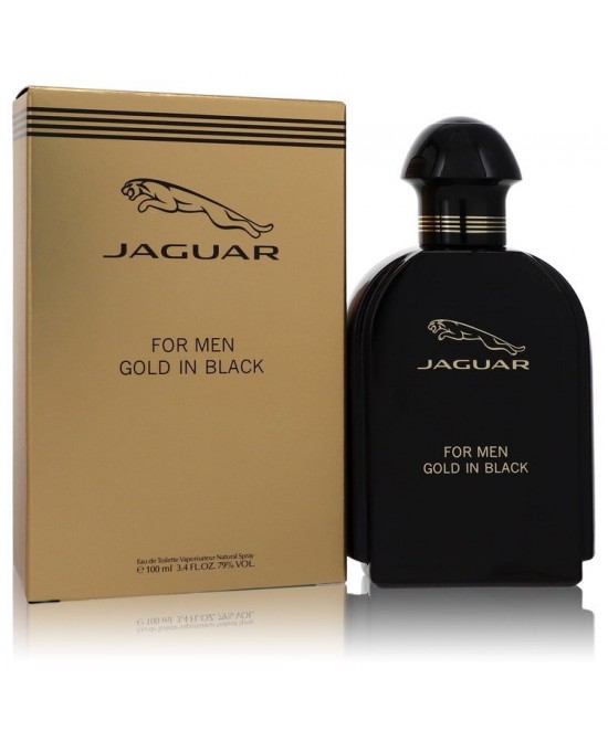 Jaguar Gold In Black by Jaguar Eau De Toilette Spray 3.4 oz (Men)