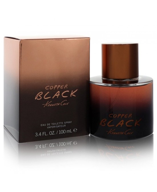 Kenneth Cole Copper Black by Kenneth Cole Eau De Toilette Spray 3.4 oz (Men)