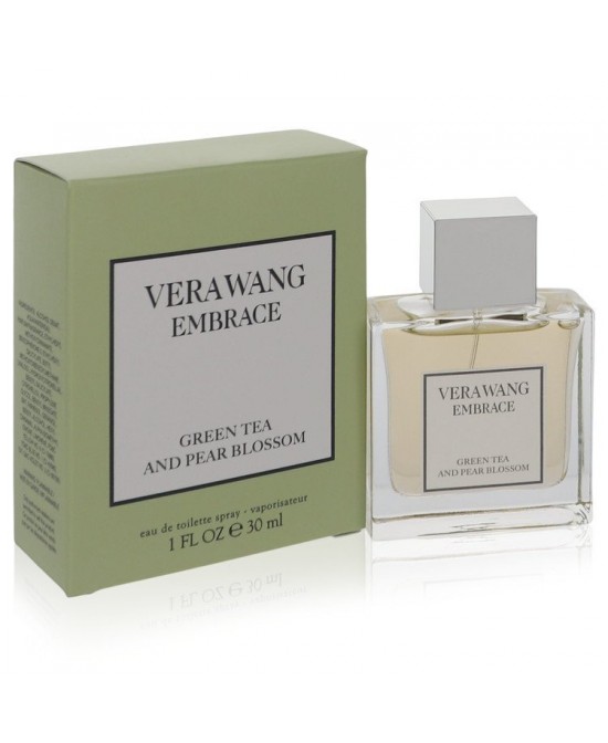 Vera Wang Embrace Green Tea And Pear Blossom by Vera Wang Eau De Toilette Spray 1 oz (Women)