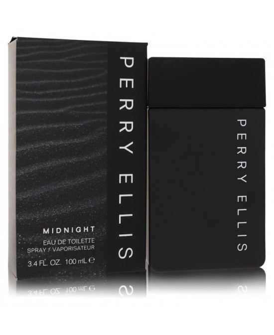 Perry Ellis Midnight by Perry Ellis Eau De Toilette Spray 3.4 oz (Men)