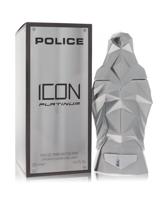 Police Icon Platinum by Police Colognes Eau De Parfum Spray 4.2 oz (Men)