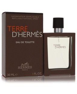 Terre D'Hermes by Hermes Eau De Toilette Spray Spray Refillable 1 oz (Men)