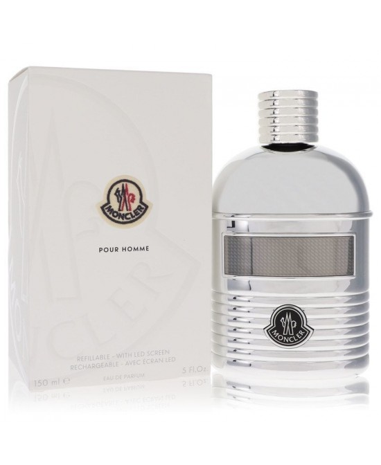 Moncler by Moncler Eau De Parfum Spray (Refillable + LED Screen) 5 oz (Men)