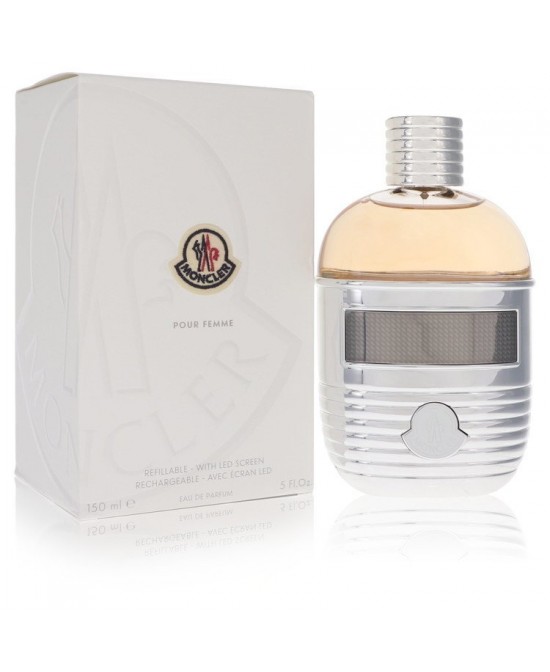 Moncler by Moncler Eau De Parfum Spray (Refillable + LED Screen) 5 oz (Women)