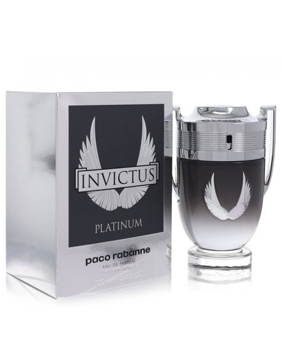 Invictus Platinum by Paco Rabanne Eau De Parfum Spray 3.4 oz (Men)