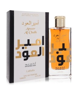 Ameer Al Oudh Intense Oud by Lattafa Eau De Parfum Spray (Unisex) 3.4 oz (Women)