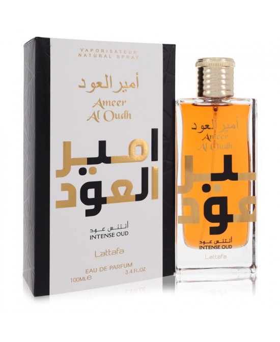 Ameer Al Oudh Intense Oud by Lattafa Eau De Parfum Spray (Unisex) 3.4 oz (Women)