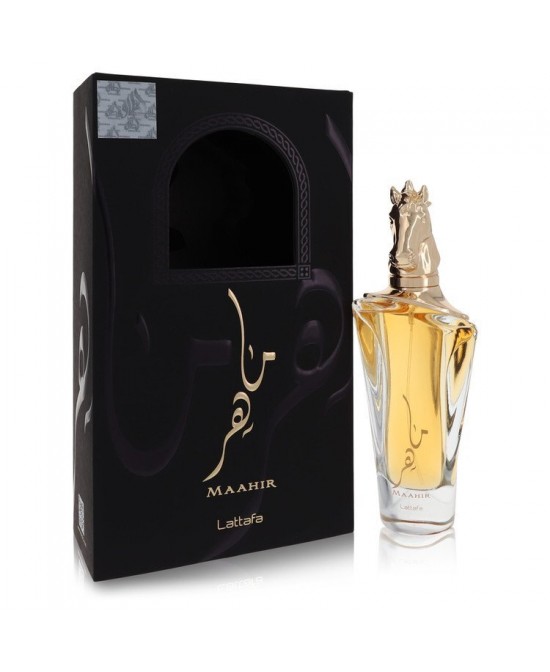 Lattafa Maahir by Lattafa Eau De Parfum Spray (Unisex) 3.4 oz (Women)