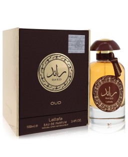 Raed Oud by Lattafa Eau De Parfum Spray (Unisex) 3.4 oz (Women)