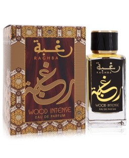 Raghba Wood Intense by Lattafa Eau De Parfum Spray (Unisex) 3.4 oz (Women)