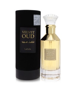 Lattafa Velvet Oud by Lattafa Eau De Parfum Spray (Unisex) 3.4 oz (Women)