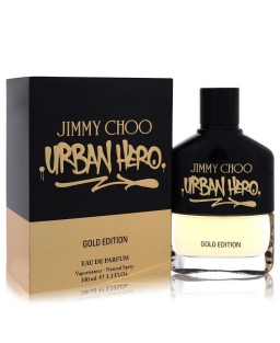 Jimmy Choo Urban Hero Gold Edition by Jimmy Choo Eau De Parfum Spray 3.3 oz (Men)