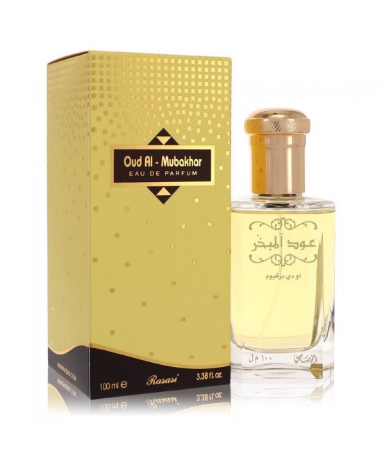 Rasasi Oud Al Mubakhar by Rasasi Eau De Parfum Spray (Unisex) 3.3 oz (Women)