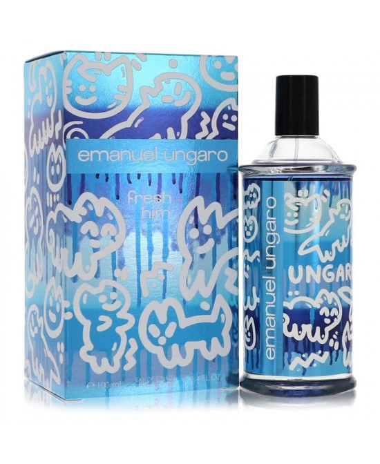 Emanuel Ungaro Fresh For Him by Ungaro Eau De Toilette Spray 3.4 oz (Men)