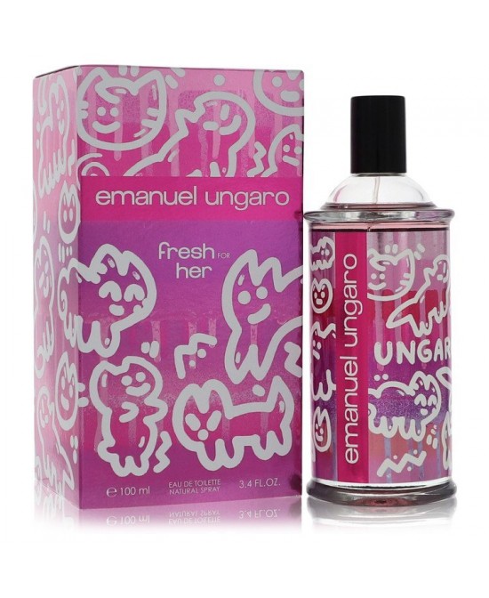 Emanuel Ungaro Fresh For Her by Ungaro Eau De Toilette Spray 3.4 oz (Women)