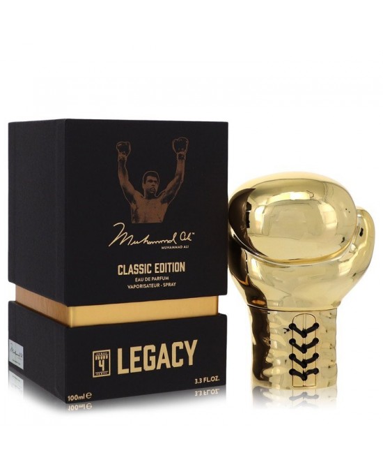 Muhammad Ali Legacy Round 4 by Muhammad Ali Eau De Parfum Spray (Classic Edition) 3.3 oz (Men)