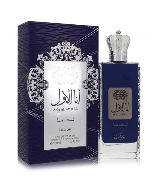 Ana Al Awwal Blue by Nusuk Eau De Parfum Spray 3.4 oz (Men)