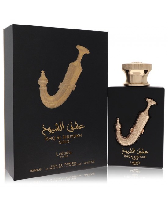 Lattafa Pride Ishq Al Shuyukh Gold by Lattafa Eau De Parfum Spray (Unisex) 3.4 oz (Men)