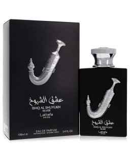 Lattafa Pride Ishq Al Shuyukh Silver by Lattafa Eau De Parfum Spray (Unisex) 3.4 oz (Men)