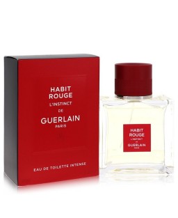 Habit Rouge L'instinct by Guerlain Eau De Toilette Intense Spray 1.6 oz (Men)