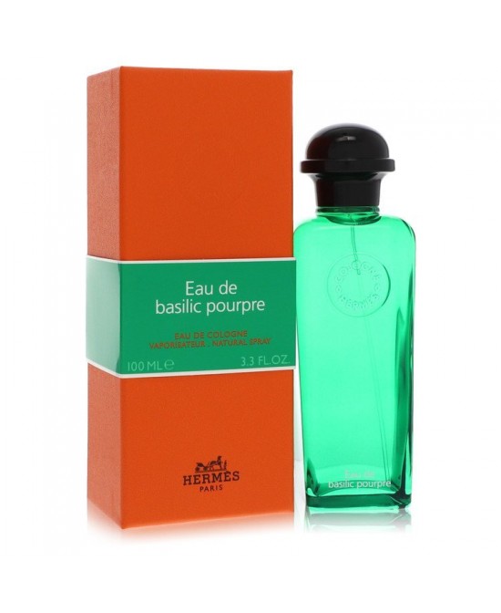 Eau De Basilic Pourpre by Hermes Eau De Cologne Spray (Unisex) 3.3 oz (Men)