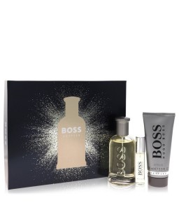 Boss No. 6 by Hugo Boss Gift Set -- 3.3 oz Eau De Toilette Spray + 0.3 oz Mini EDT Spray + 3.4 oz Shower Gel (Men)