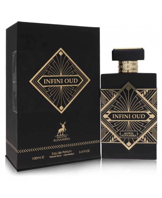 Maison Alhambra Infini Oud by Maison Alhambra Eau De Parfum Spray (Unisex) 3.4 oz (Men)