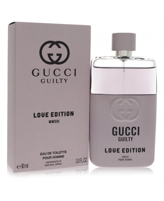 Gucci Guilty Love Edition MMXXI by Gucci Eau De Toilette Spray 3 oz (Men)