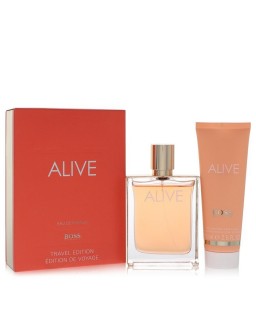 Boss Alive by Hugo Boss Gift Set -- 2.7 oz Eau De Parfum Spray + 2.5 oz Hand and Body Lotion (Women)