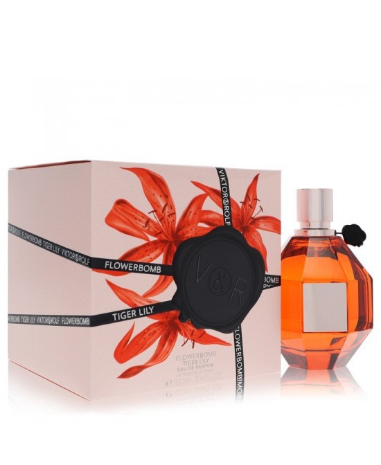 Flowerbomb Tiger Lily by Viktor & Rolf Eau De Parfum Spray 3.4 oz (Women)