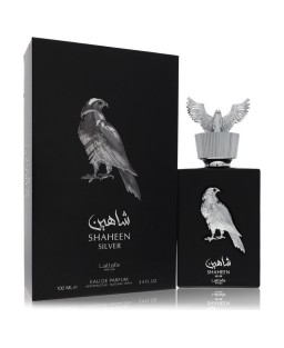 Lattafa Pride Shaheen Silver by Lattafa Eau De Parfum Spray (Unisex) 3.4 oz (Men)