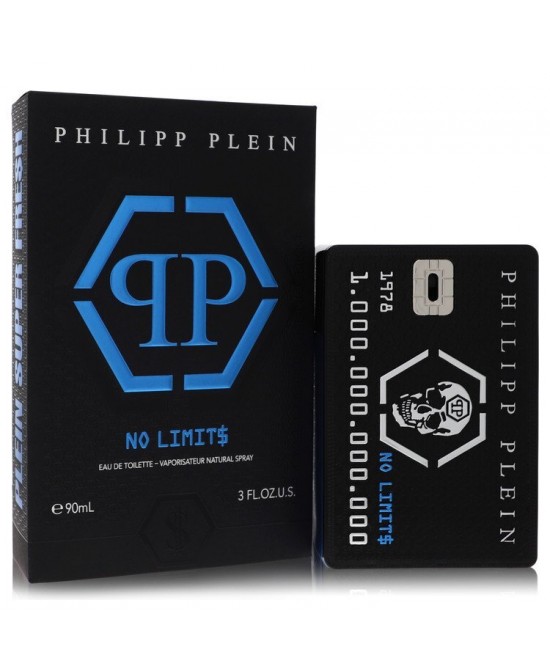 Philipp Plein No Limits Super Fresh by Philipp Plein Parfums Eau De Toilette Spray 3 oz (Men)