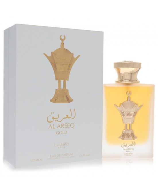 Lattafa Al Areeq Gold by Lattafa Eau De Parfum Spray (Unisex) 3.4 oz (Men)