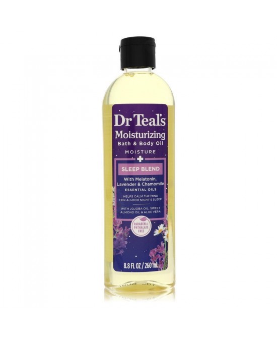 Dr Teal's Moisturizing Bath & Body Oil Sleep Blend by Dr Teal's Bath & Body Oil with Melatonin Lavender & Chamomile 8.8 oz (Women)