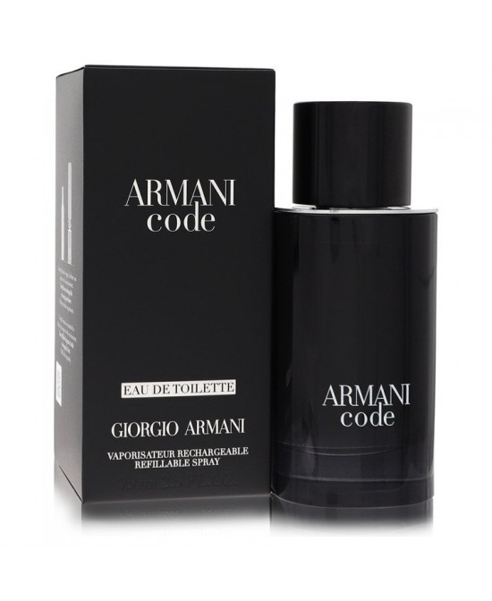 Armani Code by Giorgio Armani Eau De Toilette Spray Refillable 2.5 oz (Men)