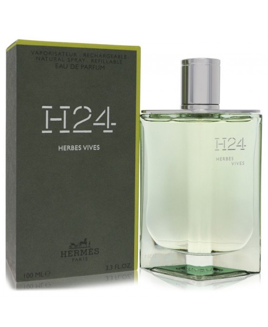 Hermes H24 Herbes Vives by Hermes Eau De Parfum Refillable Spray 3.4 oz (Men)